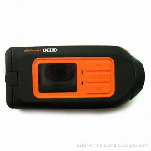 HD 1,080 Pixels Sports Camera, DVR, 30fps and 1.5-inch TFT LCD Waterproof Multifunction 6 Languages